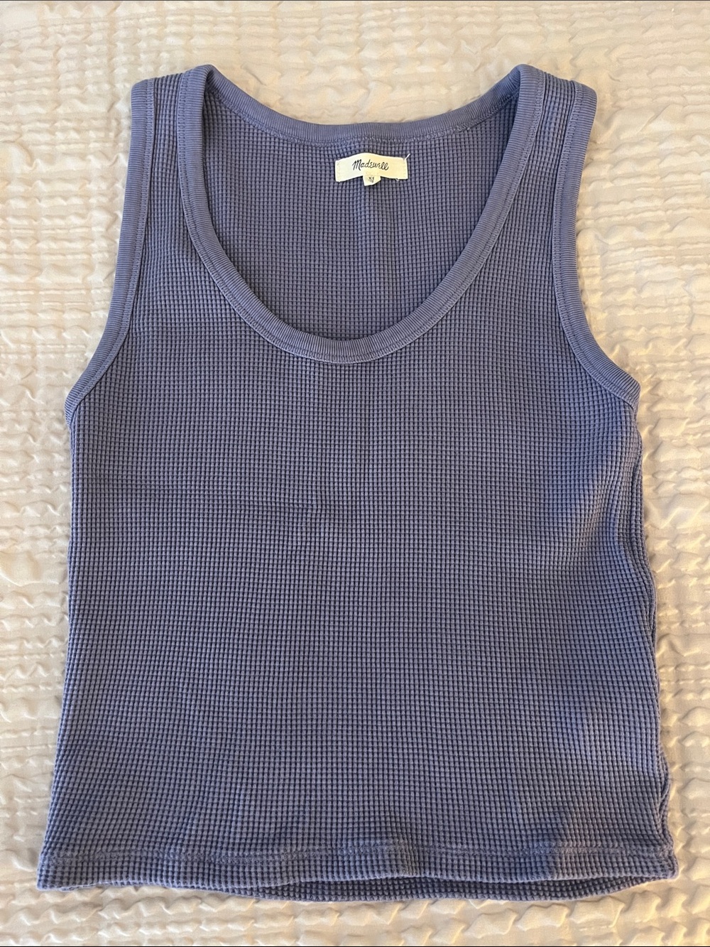 Madewell Lavender Waffle Knit Tank